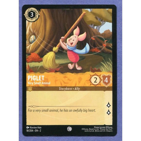 Disney | Toys | 224 Disney Lorcana Card Rise Of The Floodborn 8 Piglet |  Poshmark